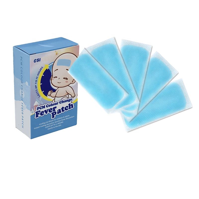 CSI physical hydrogel fever cooling gel patch for babies and children, instant cooling patch, fever relief cooling patch
