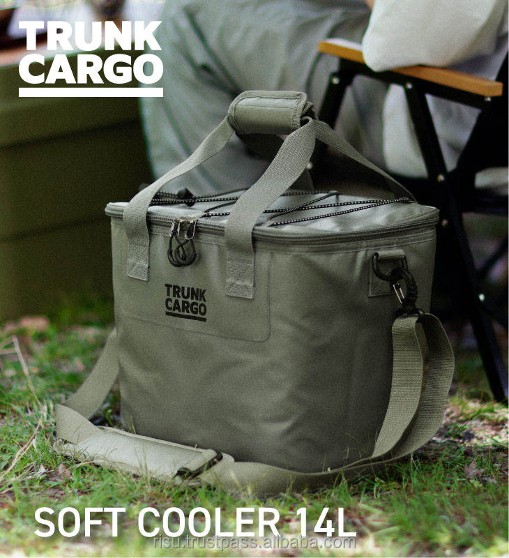 Compact Sports TRUNKCARGO Soft Cooler Bag 14L for Outdoor, with Bungee Cord