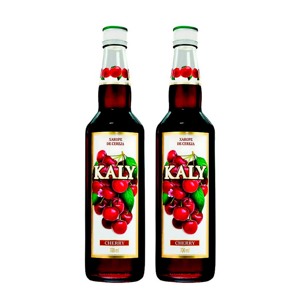 Velvety red fruit soft drink concentrated syrup, cherry-flavored, glass bottle, juice beverage for adults and children